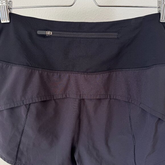 Lululemon Speed Up Lined Shorts Black Sz 4 Women's Fan Favorite - Picture 13 of 16